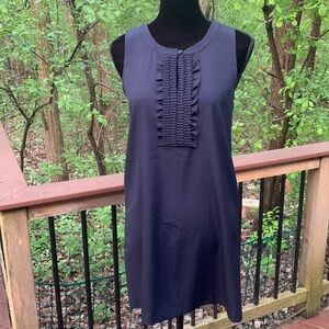 NWT Theory Fidelia Poet Ruffled Fromt Shift Dress.  1-E